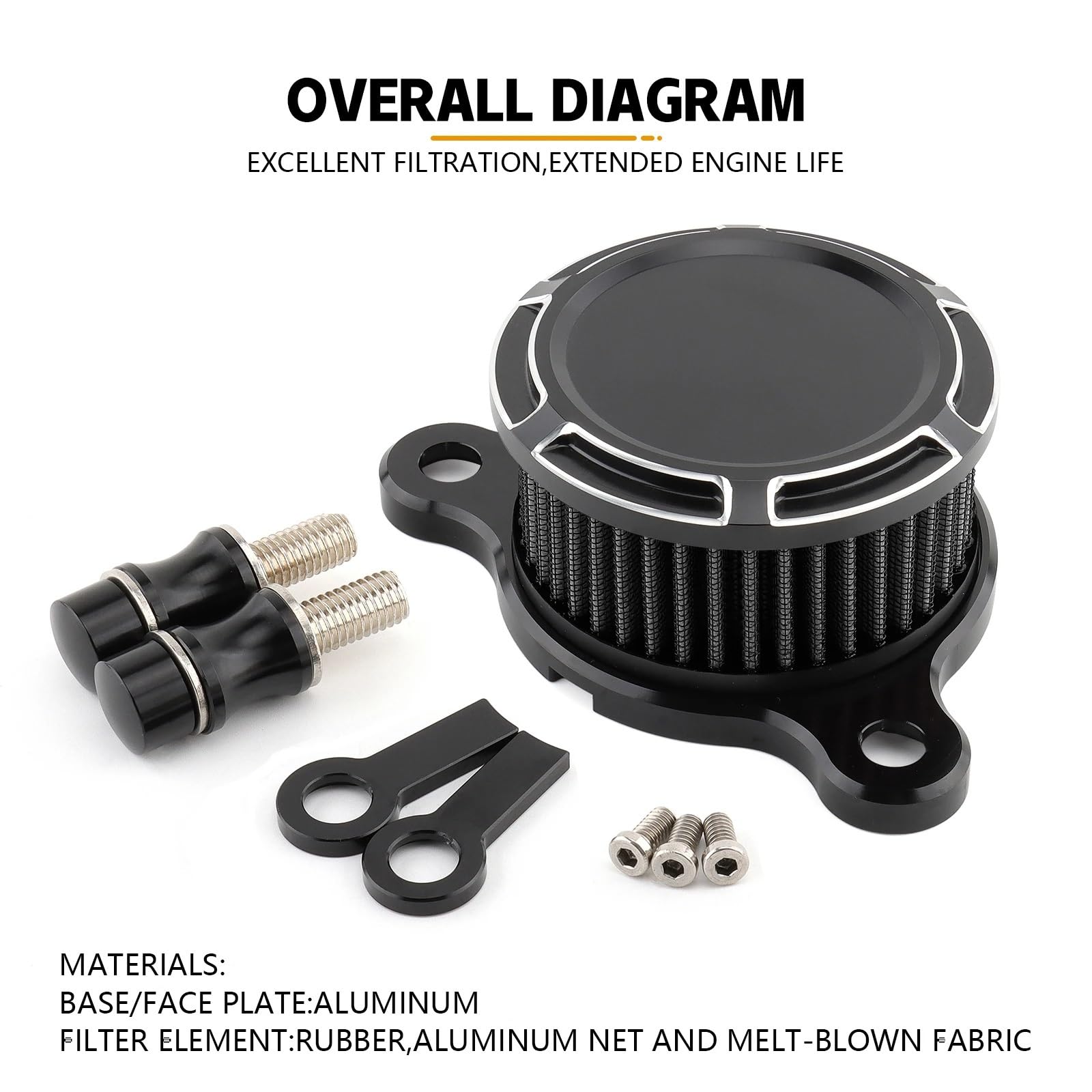 Amazon | エアクリーナー バイク スポーツスター用アイアン 883 XL1200